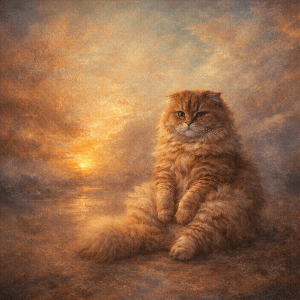 cat reimagined as Luminous Skies