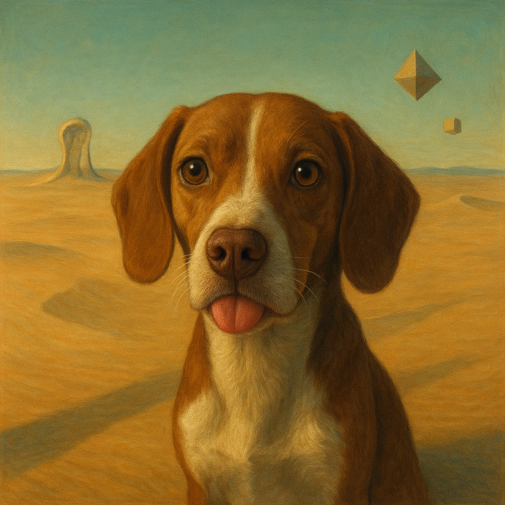 A finished Royal Hound portrait — Dalí Surrealism